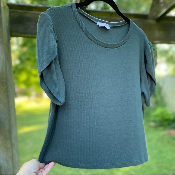 LNA Cropped Ribbed Tee - Picture 2 of 8